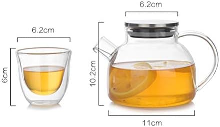 Doitool чајник, 1 парчиња 500ml стакло чајник чај стакло чајник здрав чајник мал котел