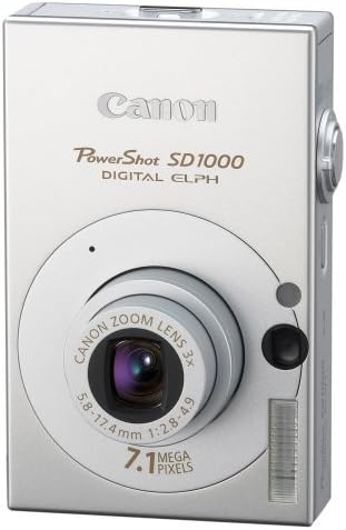 Canon PowerShot SD1000 7.1MP Дигитална камера со ЕЛПХ со 3x оптички зум
