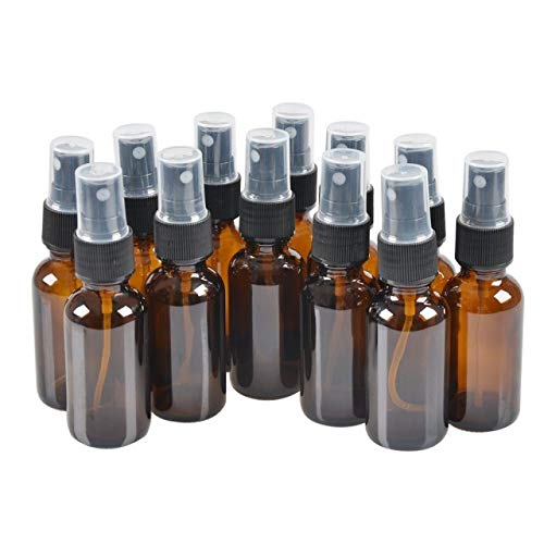 Гранд парфими од 30мл килибарна рунда за полнење стаклени шишиња со распрскувачи на магла, 6 брои
