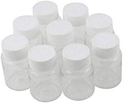 12 парчиња 100мл 3,4oz Транспарентни празни пластични шишиња со бела капаче за складирање на држачот за завртки за полнење преносен издржлив