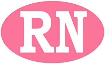 Rogue River Tactical RN Mures Murse Pink налепница налепница налепница овална 5 x 3 декорална медицинска сестра подарок регистрирана