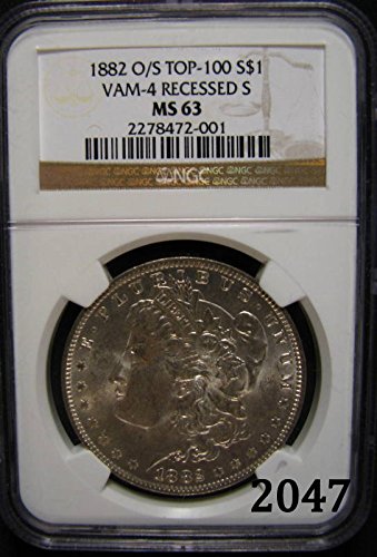 1882 o Морган долар MS-63 NGC