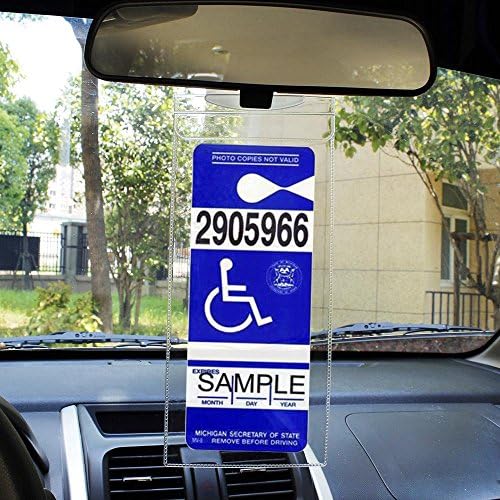 Држач За Плакати За Хендикеп - Ултра Транспарентна Дозвола За Паркирање Со Посебни Потреби Заштитен Држач За Плакати Покријте Со Голема Закачалка