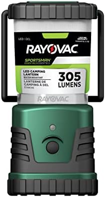 Rayovac Sportsman 3D LED Кампување Фенер, 305 Високи Лумени, Отпорни На Вода, Батерија Напојува 70 Часа Работи Време, Фенери За Кампување