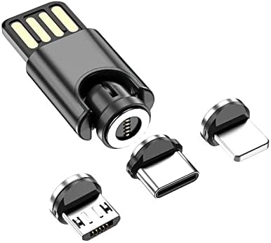 Кабел за Trezor Model T - Magnetosync мини адаптер, кабел за полнење магнет USB тип -C микро USB за Trezor Model T - Jet Black