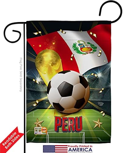 Орнамент колекција Светски куп Перу Банер ФИФА Катар Гарден Фудбал Декорации Игра гол Фудбал wallидна уметност виси таписерија Мал отворен затворен