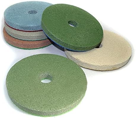 7 парчиња/лот 5 инчи влошки за полирање на сунѓер 125 мм професионален дијамантски сунѓер за мелење диск за мермер гранит камен