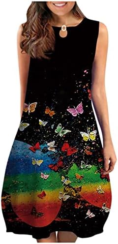 Женски Боди Фустани Модни Секси Исечени Пролетни И Летни Фустани Со Печатени Фустани Без Ракави