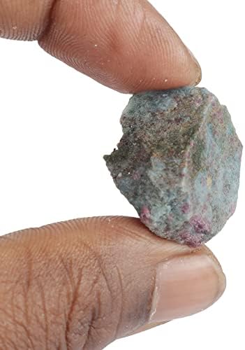 GemHub Природна карпа сурова груба рубин зоизит заздравување кристал EGL сертифициран 62,15 КТ лабав скапоцен камен за заздравување