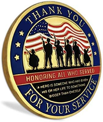 Ви благодариме За Вашата Услуга Воени Ветерани Предизвик Паричка Благодарност Подарок