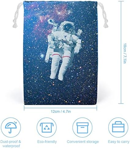 Астронаут Простор Платно Торба За Складирање Еднократно Врвка За Влечење Торбичка Торбичка Торба За Намирници За Домашно Патување