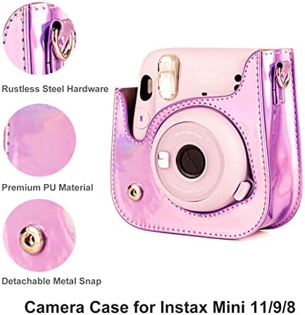 Caiyule Додатоци За Fujifilm Instax Мини 11 Инстант Камера Комплет Пакет Со Заштитни Стп Кожа Случај &засилувач; Instax Мини Албум &засилувач;