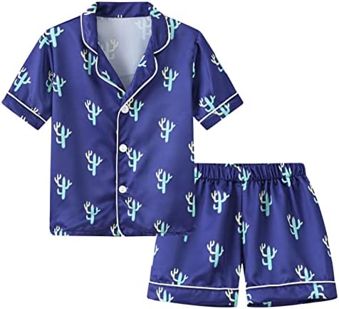 Облека За Деца Облека Со Точки Облека За Спиење Девојки Пижами За Мали Деца Кратки Врвови+Панталони Печатење Облека За Новороденчиња И