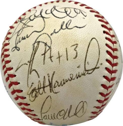 Екипата на Јанкис во 1995 година потпиша автограмиран OAL бејзбол etетер Ривера Матингли ЈСА - Автограм Бејзбол