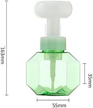 Махза шампон диспензерот со дијамант во облик на пена пумпа со шише Мус пена санитација шише шише за миење на лицето за миење шише шише