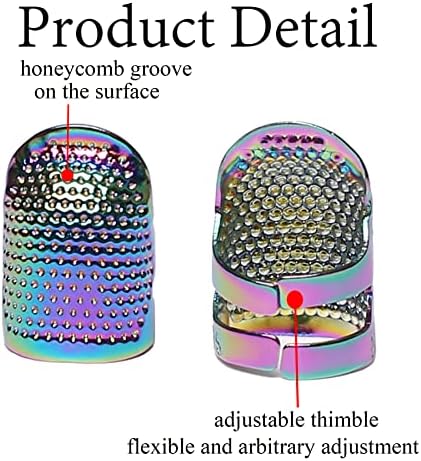 Gygyl 4pcs метална забива боја за шиење на лапчиња, шиење заштитник на прсти, додатоци DIY алатки за шиење