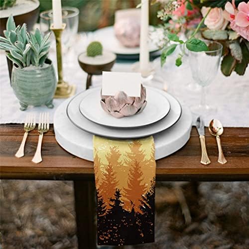 ФСИСМ Есенско шумско дрво крпа салфетки постави празничен банкет свадба декор чај пешкир кујна вечера со салфетки салфетки
