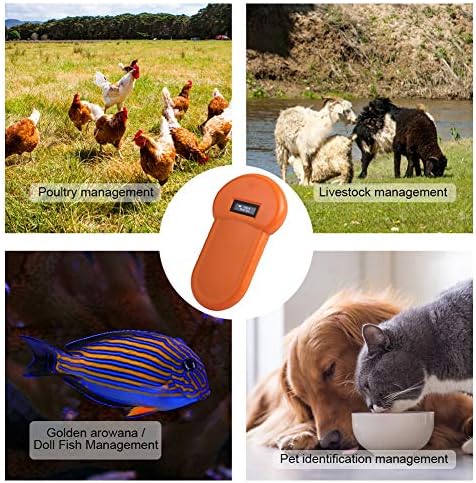 Скенер за Микрочипови за миленичиња, 134,2 KHZ Електронски Читач За ИДЕНТИФИКАЦИЈА На Животни Со ЛЦД-Дисплеј Во Реално време, Вграден Звучник