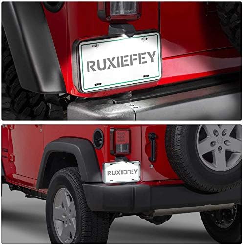 RUXIFEY LED Лиценца Плоча Светла Таг Светилка Замена Компатибилен со 2007 до 2018 JK Wrangler, 6500K Бело