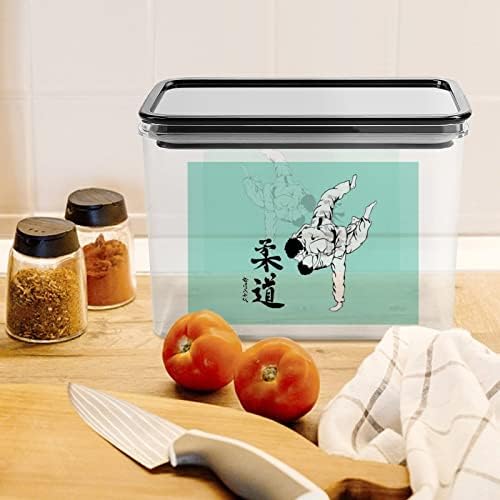 Јапонска Кутија За Складирање Џудо Пластични Канистри За Контејнери За Организатор На Храна Со Капак за Кујна