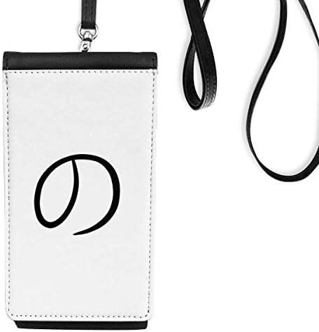 Јапонски карактер на хирагана без телефонски паричник чанта што виси мобилна торбичка црн џеб