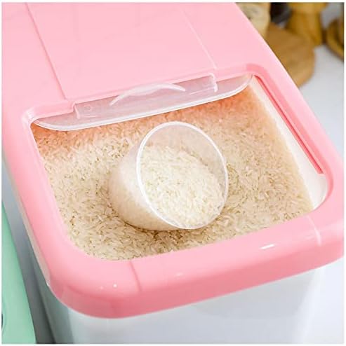 Кутија со ориз пластична запечатена корпа за кофа за кујна за складирање на кујна задебелена Различна корпа за мерење на корпа за мерење на резервоарот