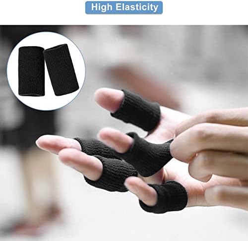 Обвивки за прсти, Заштитник за Прсти, 10 парчиња Еластични Флексибилни Прсти За Поддршка На Ракавот Заштитник За Прсти Спортска Помош Артритис