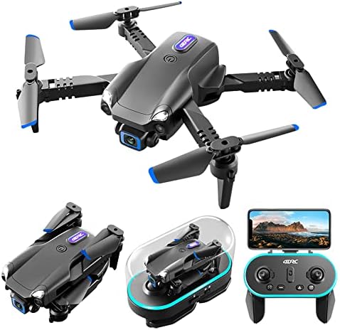 Nextake преклопен мини дрон, двојни фотоапарати 6K 50x зумирање Воздушна фотографија Дроно џеб RC Drone за почетници Подобро