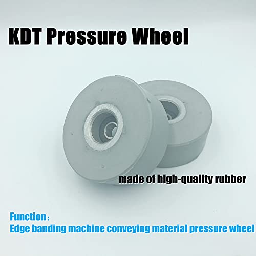 Под притисок на тркалото KDT рамен сив, големина: φ60f823/φ65f825 ， гумено тркало, материјал за машини за завојување на работ, пренесувајќи