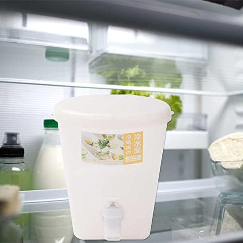1 галон пластичен пијалок диспензерот за фрижидер со Spigot & Lid Iced Lemonade сок од сок од млеко чај чај Диспензерот фрижидер за