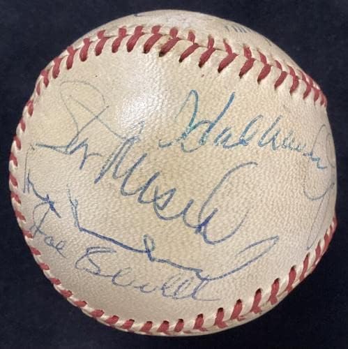 Hall of Famers потпишан бејзбол ecек oeо Димагио Тед Вилијамс +18 Автос hof jsa - автограмирани бејзбол