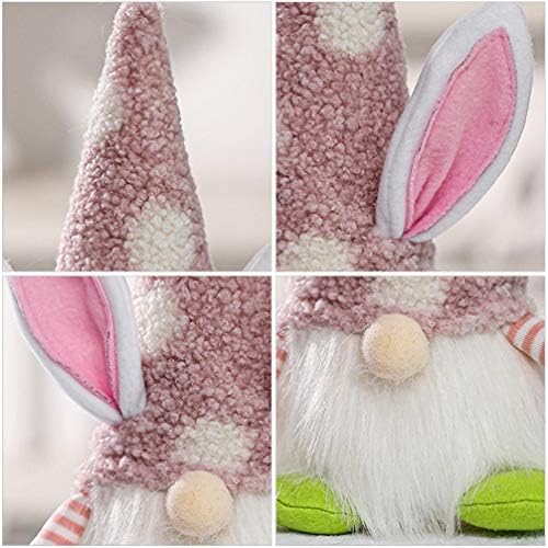 Inивотински играчки Валилик, Велигден гном со LED светло зајаче шведски скандинавски гноми зајаци плишани кукла нордиска гном фигура пролетна