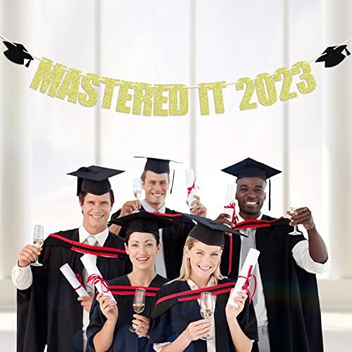 МАСПИРАЕ ИТ 2023 година Банер, Мастерс, Среќен магистерски студии, Сјајста класа од 2023 година за украси за забави