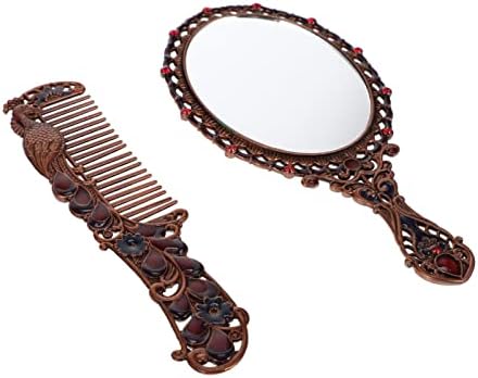 Хемотон гроздобер рачно огледало преносно врежано цветно огледало рачно држено декоративни огледала Компактно огледало со рачка за