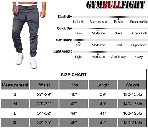 Gymbullfight Mens Gym Pants Панталони Атлетски џогери кои трчаат џемпери за мажите боди -билдинг со џебови