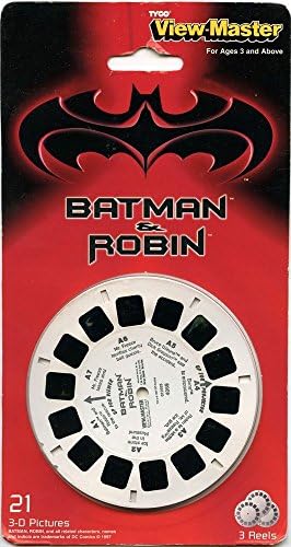 Бетмен и Робин - Georgeорџ Клуни - Класичен ViewMaster - 3 ролна на картичка - НОВО