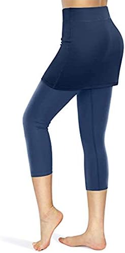 Еластични спортски нозе јога хеланки здолништа со тениски џебови каприс жени здолништа јога панталони торбички јога панталони