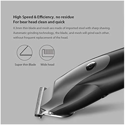 SDFGH USB Електричен Машинка За Коса На Полнење Безжичен Тример За Коса Со Низок Шум Со 3 Чешли