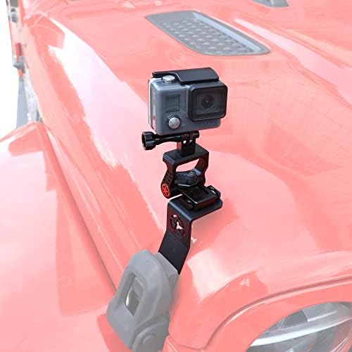 Sukemichi Camera Mount Mount for GoPro, 360 ° Rotation Aluminum Action Action Camera Clumder со 1/4 нишка за Jeep Wrangler JL JLU Gladiator