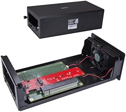 Startech.com Thunderbolt 3 до M.2 PCIE адаптер - Надворешно PCIe Hentrosle / Chassis Plus картичка - со порта за монитор на DisplayPort