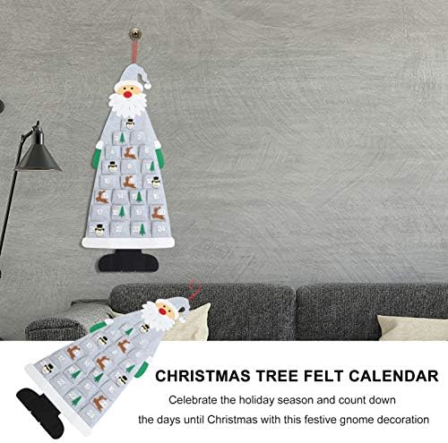 Нуобести 2020 Календар ЗА Доаѓање На Дедо Мраз 3Д Календар За Одбројување 24 Дена Со Џеб За Подароци Божиќен Празник Декорација