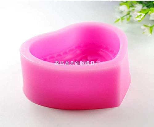 Голем мрморечки розов сапун од розово сапун од силиконски сапун мувла DIY занаетчиска торта свеќа смола од смола една празнина