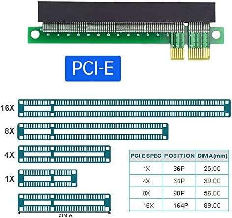 XIWAI Машко до женско продолжение за графичка картичка PCI-E Express 1x до 16x Extender Converter Riser картичка Адаптер