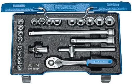 Gedore D 30 GMU-10 Socket Set 3/8 инчи 23 парчиња UD-профил 6-22 mm