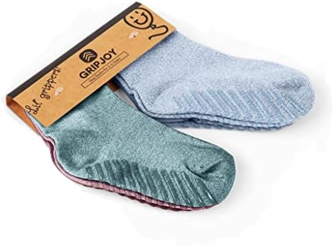 Грипџој Мали Чорапи Со Држачи-Нелизгачки Чорапи За Мали Деца-Мали Чорапи Момчиња 2т-3т-Девојки 4т-5т-4 пара