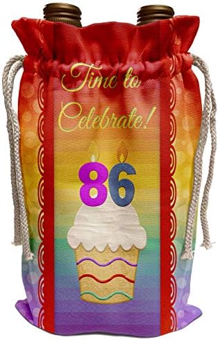 3дроуз Беверли Тарнер Роденден Покана Дизајн-Кекс, Број Свеќи, Време, Прослават 86 Години Покана - Вино Торба