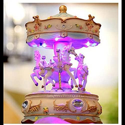 Дебела рингишпил свадба декор роденденска светлина ретро смола музичка кутија дома