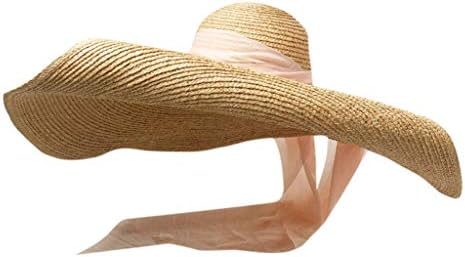 Летни капи од слама за жени мода од слама плажа, голема покривка сонце, преклопена сончева капа за жени бејзбол капачиња
