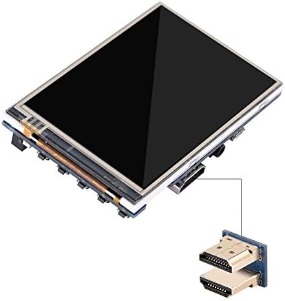 3,5 инчен Лцд-Екран За Малина Пи, IPS 60fps 3,5 инчен HDMI ЛЦД-Дисплеј За Малина Пи Со Црна Акрилна Кутија, 320x480~1920x1080