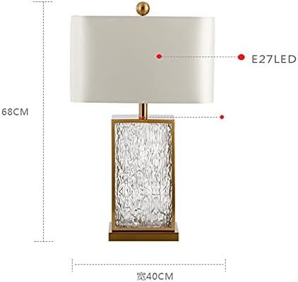 Liruxun и едноставна дневна соба за кинески стил Кристал табела ламба Американски моден модел соба соба спална соба за ламба за ламба за ламби